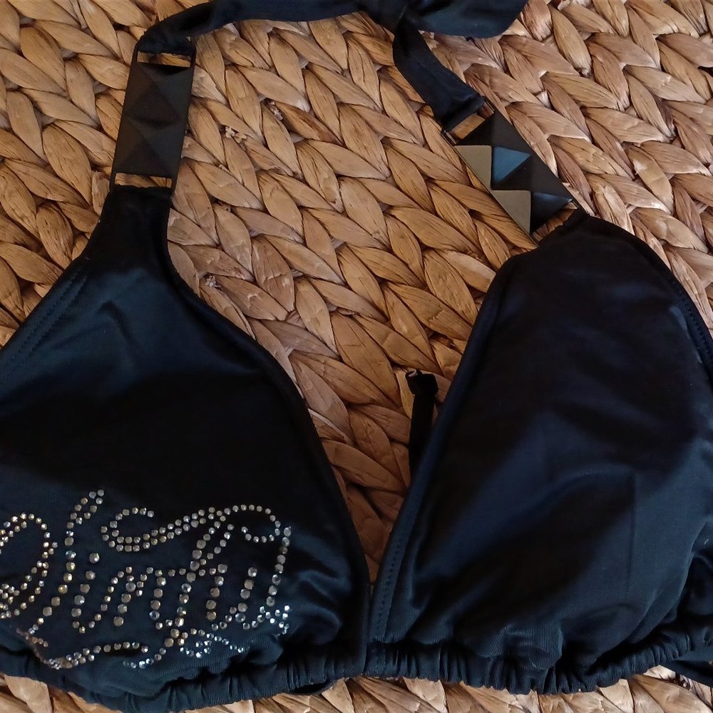 Sinful Bathing suit top. NWT. Black.  Size Medium/Large